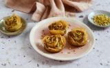 Les roses filo à la crème de pistaches