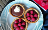 Tartelettes framboises & sa mousse au chocolat