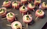 Pinchos aux œuf et au jambon