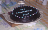 Gâteau au chocolat noir, goût corsé