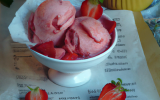 Glaces aux fraises pour petits et grands