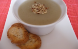 Soupe de topinambours aux croutons mentholés