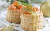 Vol-au-vent au saumon mariné et aneth