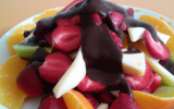 Salade de fruits au chocolat