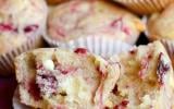 Muffins aux cranberries et chocolat blanc