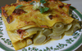 Lasagnes aux artichauts et aux lardons