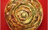 Tarte spirale courgettes-carottes jambon, St Môret®