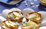 Tartelettes sucrées-salées aux poires et au roquefort