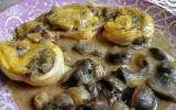 Feuilletés aux escargots et aux pleurotes, sauce au Bourgogne