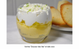 Verrine "Douceur des îles" et tuiles craquantes à la noix de coco