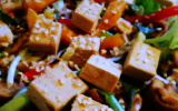 Salade chinoise (au tofu fumé...)