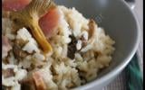 Risotto aux chanterelles et au jambon fumé