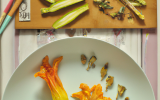 Fleurs de courgettes farcies et frittes