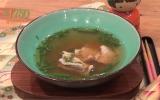 Soupe au miso au porc et aux haricots verts