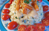 Risotto au roquefort et tomates sucrées