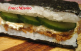 Sandwich de riz concombre miso