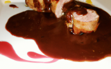 Filet mignon de porc sauce chocolat