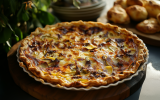 Quiche aux poireaux et au boursin