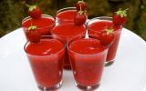 Soupe de fraises et framboises