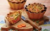 Quiche aux petits légumes et au Cantal Entre-Deux