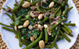 Salade de haricots verts aux amandes