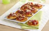 Mini pizzas courgette Brie