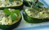 Courgettes farcies à la menthe