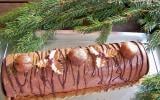 Bûche aux marrons glacés, caramel et crème de marron