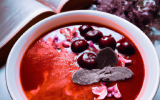 Soupe de fruits rouges au coquelicot