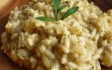 Risotto d'inspiration iranienne aux aubergines et au kashk