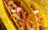 Les Cancun Tacos: saumon, crevettes et crudités !