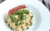 Boulghour façon risotto asperges et garden peas