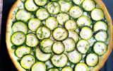 Tarte fine feta courgettes