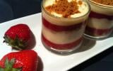 Verrine fraise-framboise spéculoos