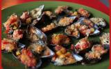 Moules farcies aux poivrons