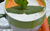 Cappuccino de carottes à la menthe