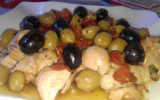 Sauté de dinde aux olives