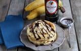 Pancakes au rhum, banane et chocolat