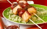 Brochettes de saumon