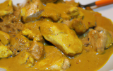 Poulet au curry à la poêle