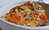 Gratin de courgettes à la tomate et estragon