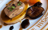 Foie gras poêlé à la truffe du Périgord et à la mandarine