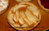 Tarte fine aux pommes et à la confiture de lait