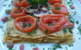 Lasagnes au carpaccio de saumon