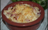 Gratin de celeri au bacon et sa crème de beaufort