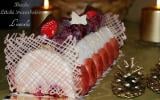 Bûche litchi framboises