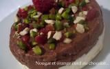 Bavarois nougat-orange-choco