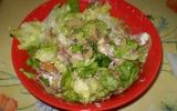 Salade chèvre, lardons et champignon