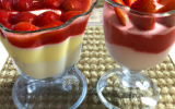 Verrine fraises et Danette