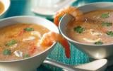 Potage piquant aux crevettes